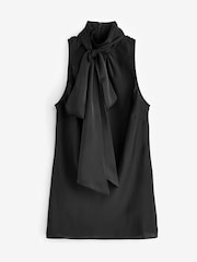 Ted Baker Black Immiie Sleeveless Pussybow Blouse - Image 5 of 6