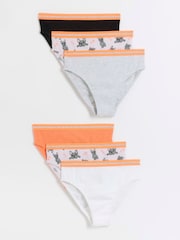 River Island Pink Girls Multipack of 6 Frenchie Briefs - Image 1 of 3