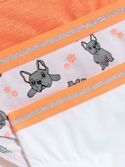 River Island Pink Girls Multipack of 6 Frenchie Briefs - Image 2 of 3