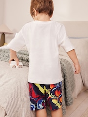 Mehrfarbig/Dinosauriermotive - Kurzer Single-Pyjama aus 100 % Baumwolle (9M.–8J.) - Bild 3 von 8