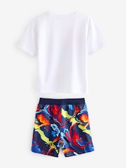 Mehrfarbig/Dinosauriermotive - Kurzer Single-Pyjama aus 100 % Baumwolle (9M.–8J.) - Bild 6 von 8