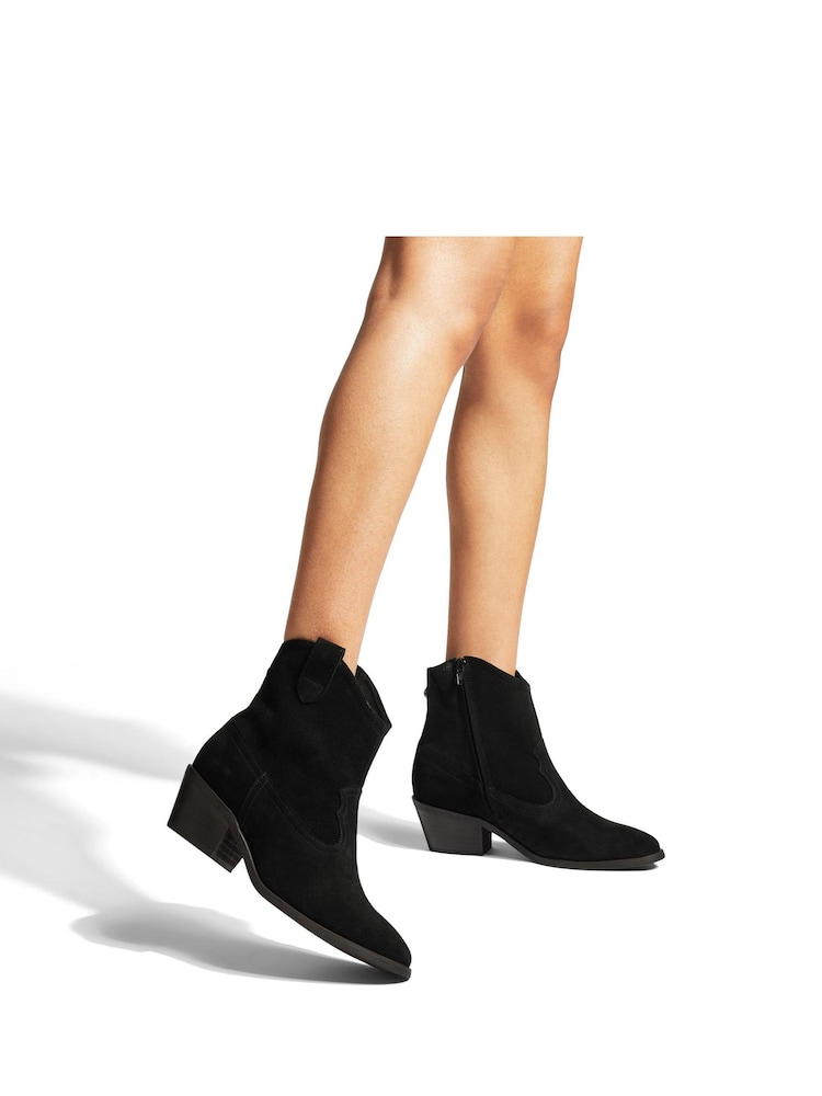 Kurt Geiger London Billy Western Black Boots - Image 5 of 5