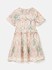 Joules Girls' Sunshine Multi Tiered Woven Dress - Image 1 of 6