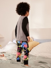 Multi Bright Tiger Single Snuggle Pyjamas (9mths-8yrs) - Image 3 of 4