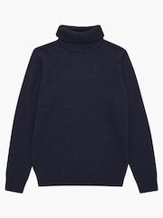 French Connection Blue Roll Neck Knit Jumper - Image 3 of 3