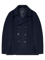 French Connection Lgt Mel Db Pea Coat - Image 5 of 5