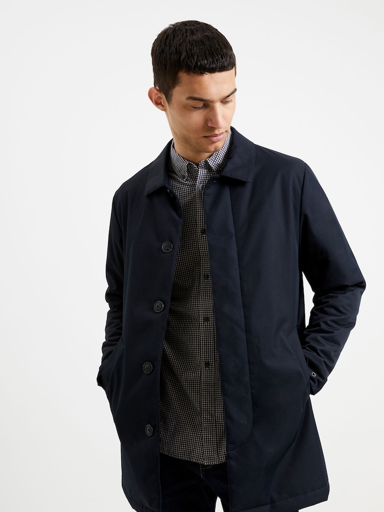 French Connection Dark Navy Blue Wadded Jacket - Image 1 of 6