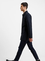 French Connection Dark Navy Blue Wadded Jacket - Image 4 of 6