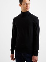 French Connection Black Supersoft Roll Jumper - Image 1 of 4