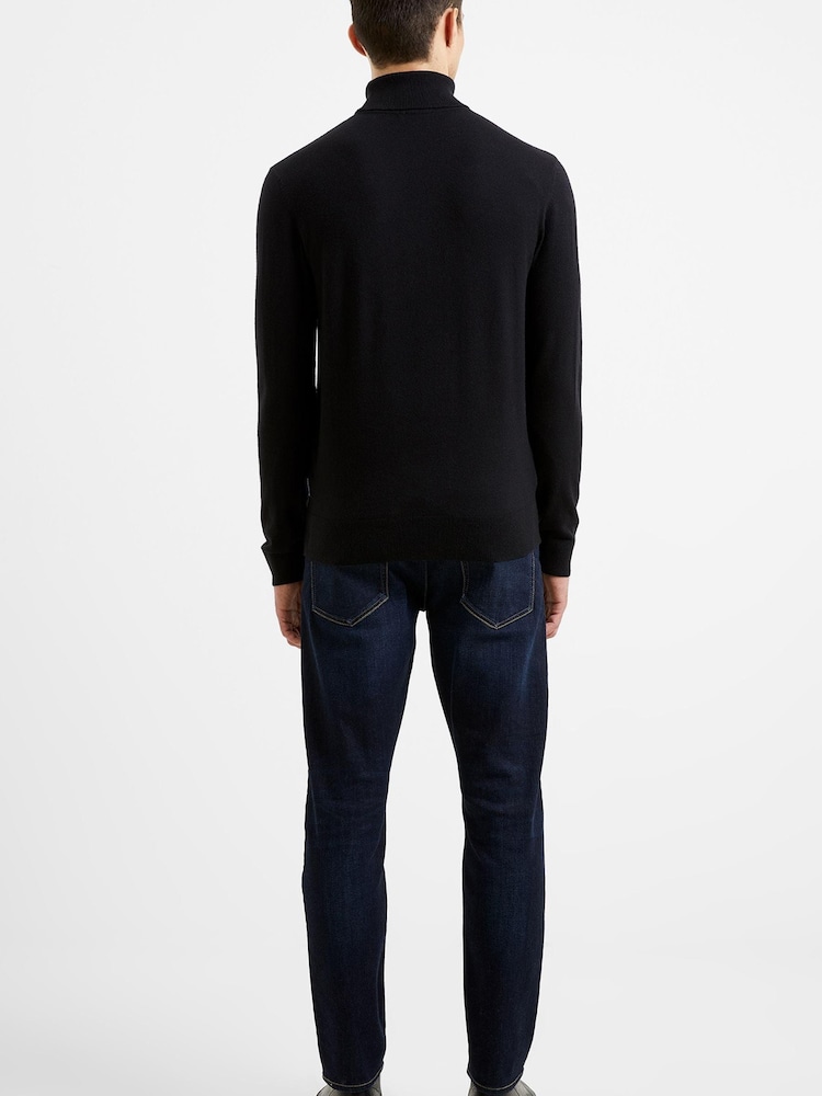 French Connection Black Supersoft Roll Jumper - Image 2 of 4