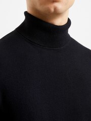 French Connection Black Supersoft Roll Jumper - Image 3 of 4