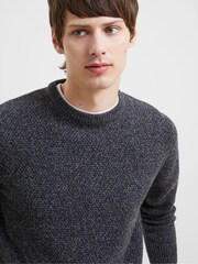 French Connection Grey Moss Crew Knit Jumper - Image 4 of 5