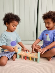 Blue/Green Whale 2 Pack Short Woven Bottom Pyjamas (9mths-12yrs) - Image 2 of 10