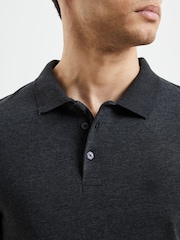 French Connection Black Melange J Polo Shirts 2 Pack - Image 4 of 4