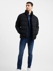French Connection Black Mid Length Row Funnel Neck Jacket - Image 3 of 4