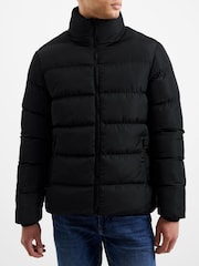 French Connection Black Mid Length Row Funnel Neck Jacket - Image 4 of 4