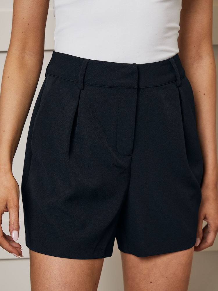 Threadbare Black Tailored Shorts - Image 4 of 4
