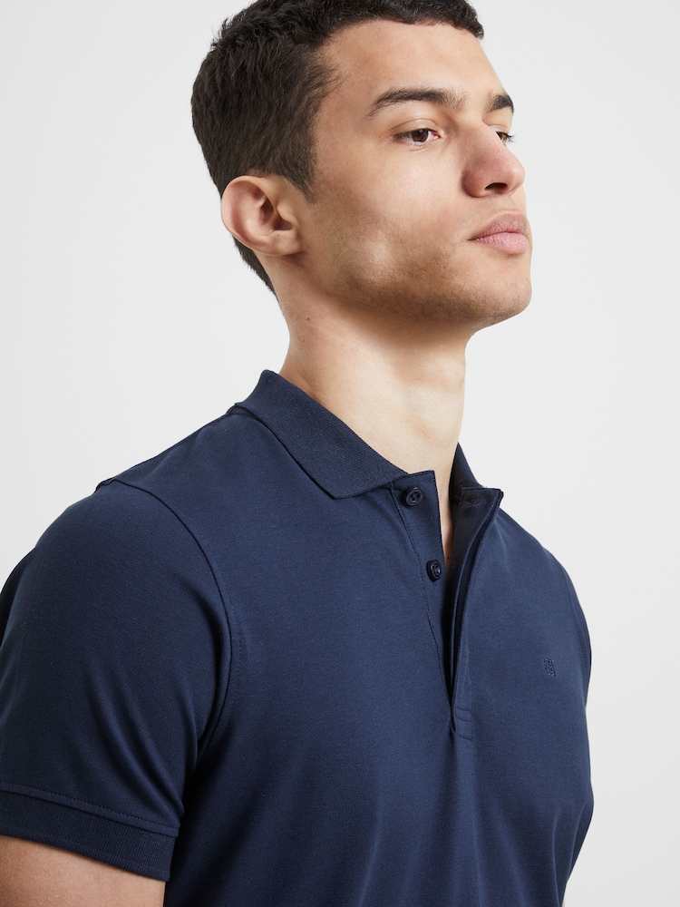 French Connection Blue Nights Danforth Polo Shirt - Image 3 of 4
