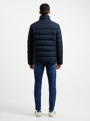 French Connection Dark Navy Blue 2 Pocket Row Funnel Jacket - Image 2 of 6
