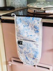 Avalon Home Blue Toile du Jouy Oven Glove - Image 3 of 4
