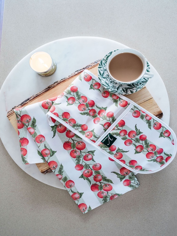 Avalon Home Red Vine Tomato Tea Towel - Image 1 of 6