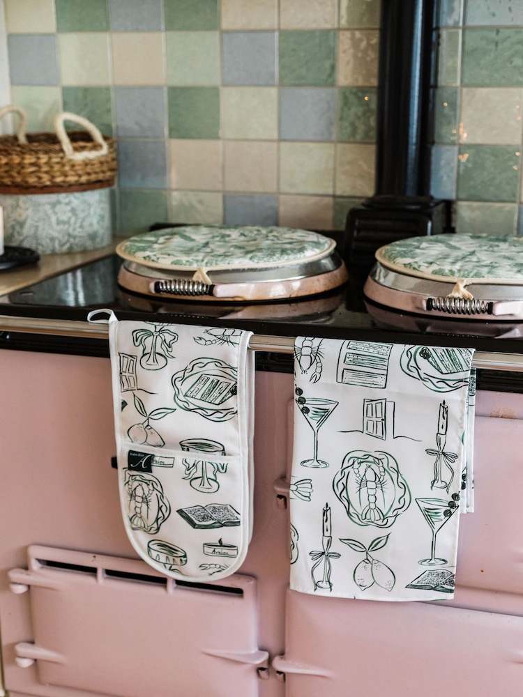 Avalon Home Green Just A Girl Tea Towel - Image 1 of 4