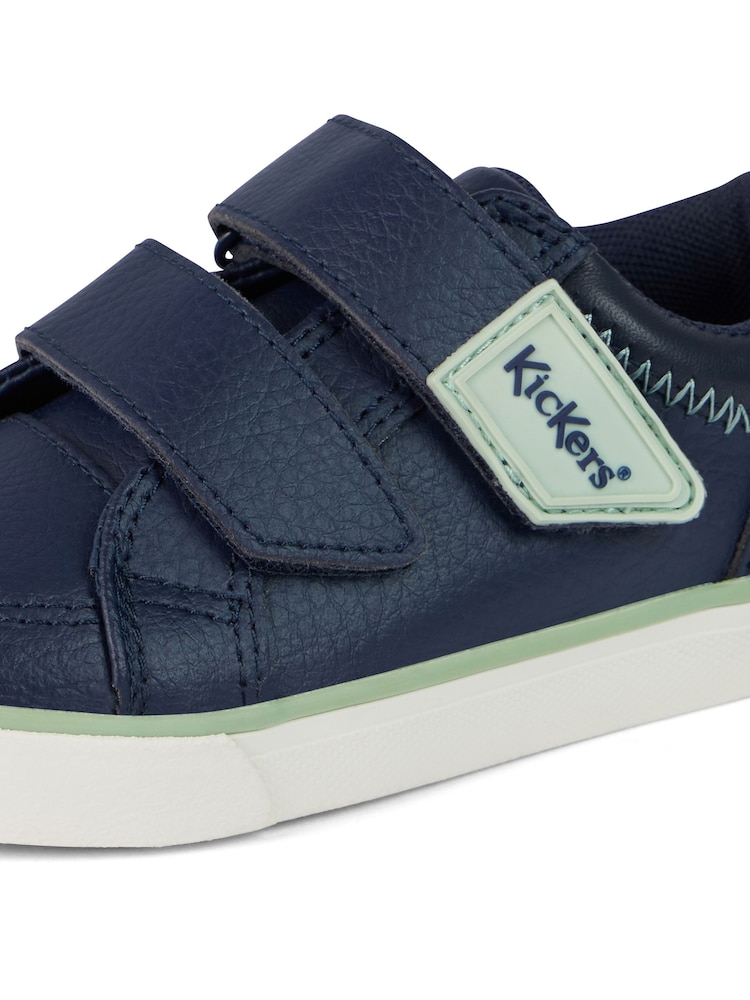 Kickers Blue Tovni Twin Zig Zig Trainers - Image 9 of 9