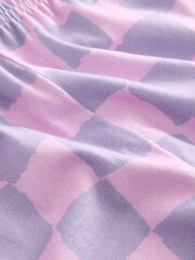 Pink/Yellow/Purple Fun 100% Cotton Short Pyjamas 3 Pack (9mths-12yrs) - Image 7 of 7