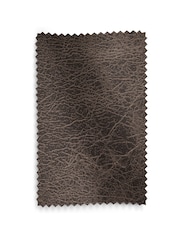 Monza Faux Leather Peppercorn Brown Hamilton Quilted Dining Bench - Image 5 of 6