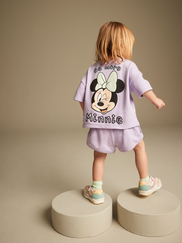 Purple Disney 100% Cotton Shorts Set (3mths-7yrs) - Image 2 of 6 Purple Disney 100% Cotton Shorts Set (3mths-7yrs) - Image 2 of 6