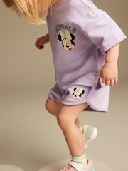 Purple Disney 100% Cotton Shorts Set (3mths-7yrs) - Image 3 of 6