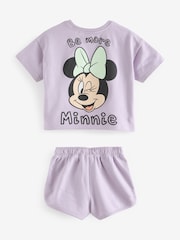Purple Disney 100% Cotton Shorts Set (3mths-7yrs) - Image 4 of 6
