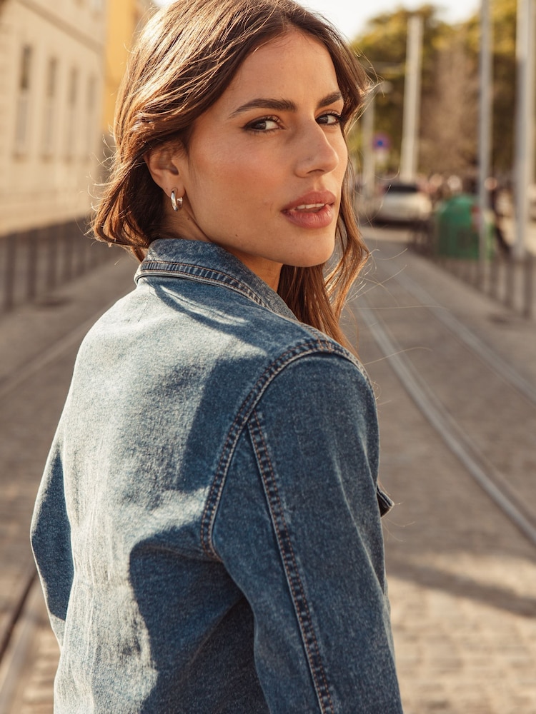 Srednje spranega videza - Threadbare klasična denim jakna - Slika 2 iz 4