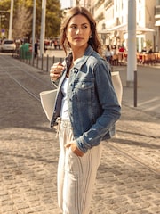 Srednje spranega videza - Threadbare klasična denim jakna - Slika 3 iz 4