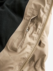 Neutral Hooded Shower Resistant Rubberised Puffer Coat - Image 11 of 12