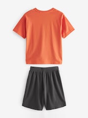 Orange Dinosaur Single Short Pyjamas (3-16yrs) - Image 6 of 7