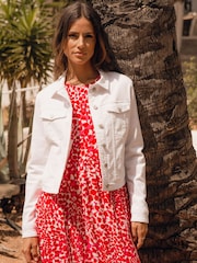 Threadbare White Classic Denim Jacket - Image 3 of 4