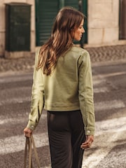 Sage zelena - Threadbare klasična denim jakna - Slika 2 iz 4