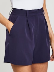 Threadbare Blue Tailored Shorts - Image 4 of 4