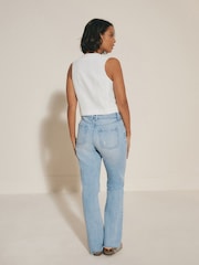 Bleach 100% Cotton Ripped Straight Leg Jeans - Image 3 of 5