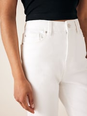 White Mom Comfort Stretch Jeans - Image 4 of 7