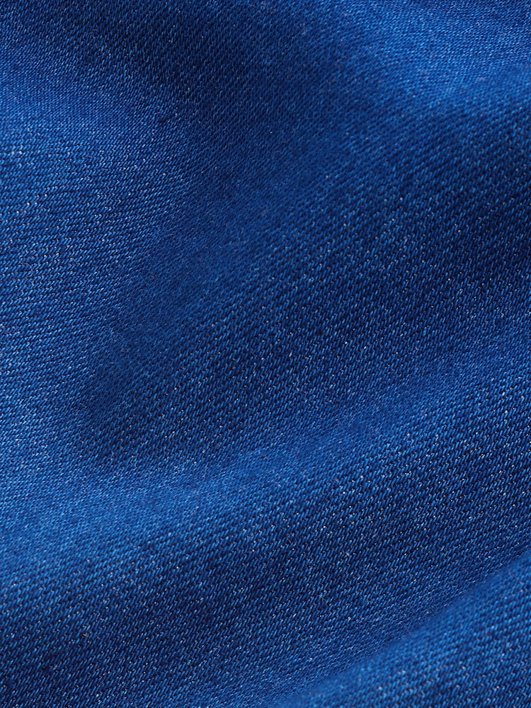 Bright Blue Double Button Cropped Wide Leg Jeans - Image 6 of 6