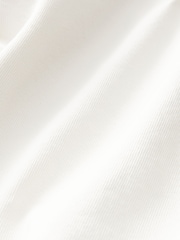 White 100% Cotton Ripped Straight Leg Jeans - Image 6 of 6