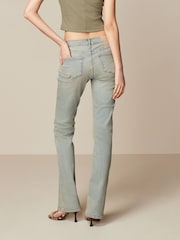 Green Tinted Low Bootcut Jeans - Image 4 of 7