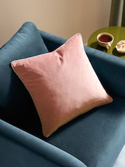 Furn Pink Meridian Velvet 45cm X 45cm Cushion Cover - Image 1 of 5