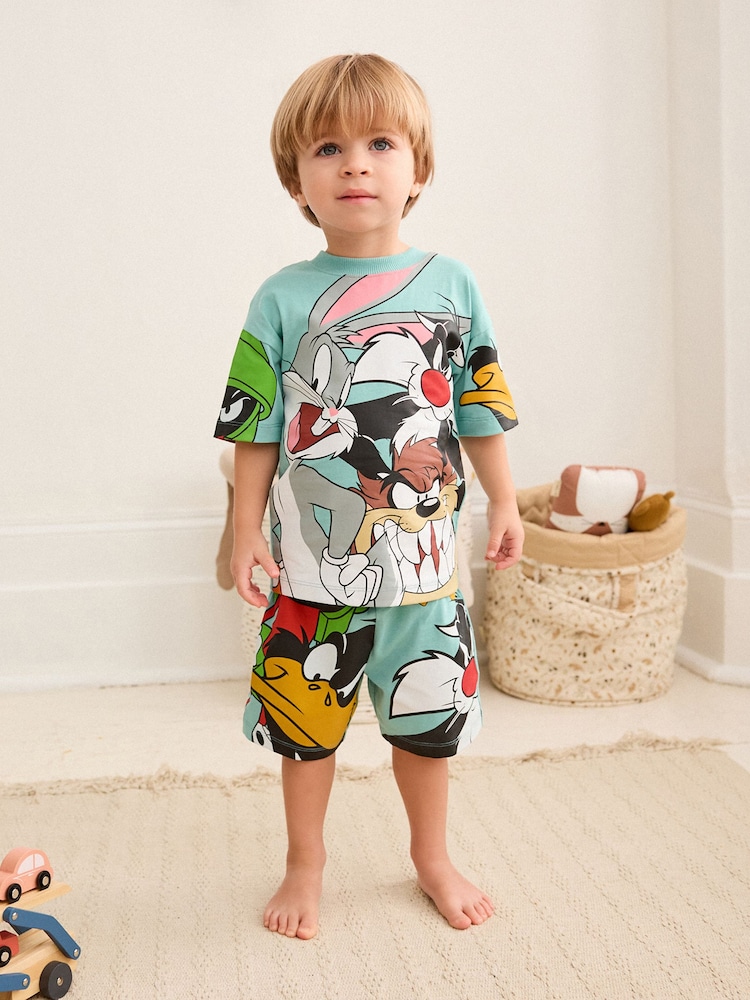 Grün/Looney Tunes - Lizenzierter einzelner Pyjama (9M.–9J.) - Bild 1 von 9 Grün/Looney Tunes - Lizenzierter einzelner Pyjama (9M.–9J.) - Bild 1 von 9