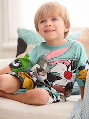 Grün/Looney Tunes - Lizenzierter einzelner Pyjama (9M.–9J.) - Bild 2 von 9