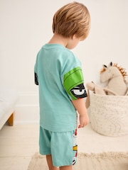 Grün/Looney Tunes - Lizenzierter einzelner Pyjama (9M.–9J.) - Bild 3 von 9