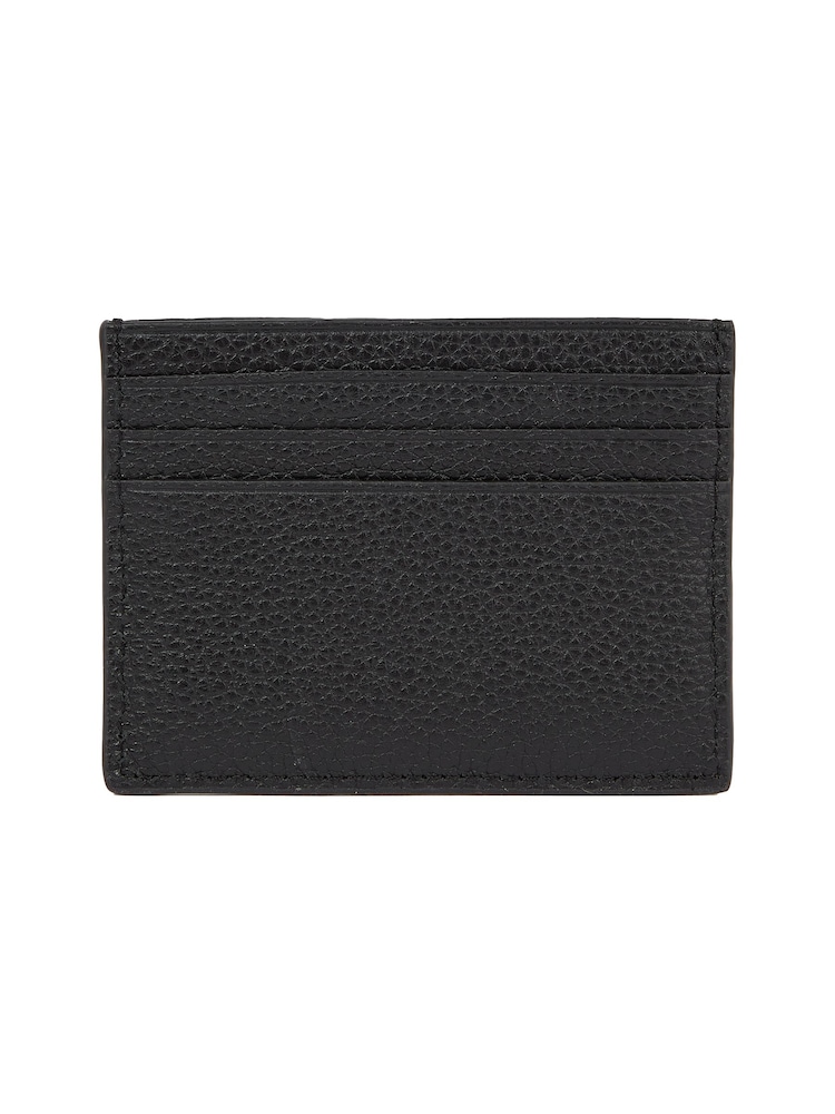 Calvin Klein Black Warmth Leather Card Holder - Image 2 of 3 Calvin Klein Black Warmth Leather Card Holder - Image 2 of 3