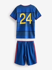 Marine/Schottland - Kurzes Pyjama-Set mit Fußballlogo (4–14 J.) - Bild 2 von 4